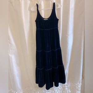 Natural Life blue velvet dress size xs!